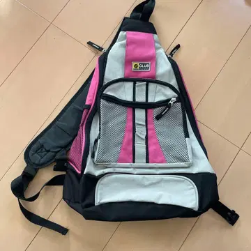 CLUB 원 숄더백 핑크 방수 슬링백 미사용 테크 계열