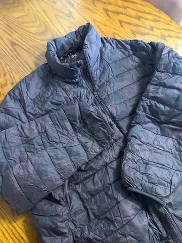 UNIQLO 울트라 라이트 다운 4XL 카모플라쥬 다크 퍼플