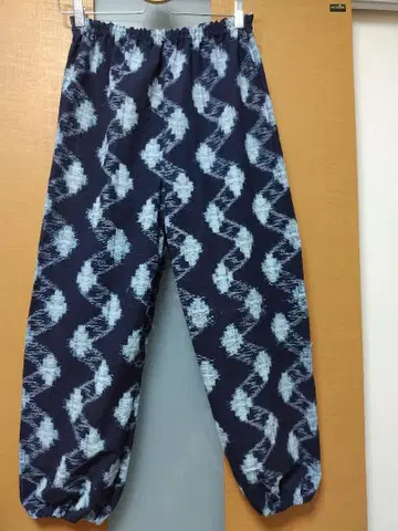 기모노 리메이크, 네이비 나염 몸빼 팬츠