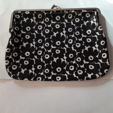 marimekko 꽃무늬 가마구치 파우치 중형