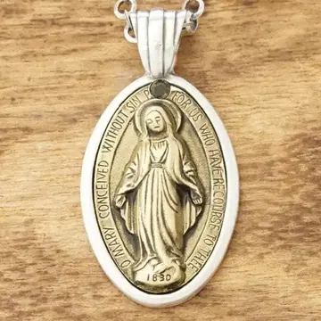 새상품 MARQUEE 2tone 마리아 목걸이 실버925 락