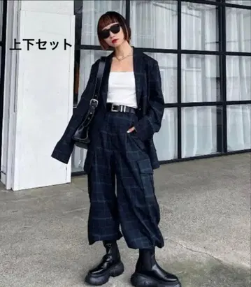 PAGEBOY 체크 셋업 상하의 세트