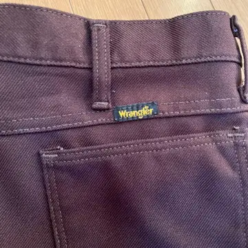 Wrangler 브라운 스트레이트 팬츠