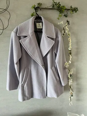 nano UNIVERSE 연보라 피 코트 벨트 포함