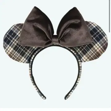디즈니 체크 미니 머리띠