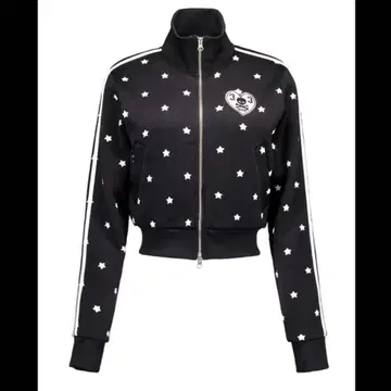 SETUPEXE 하트 와펜 스타 트랙 자켓 블랙