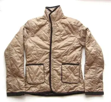 BIG HUG 스탠드 카라 퀼팅 자켓 S 사이즈 브라운