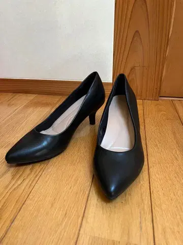 취업활동 신발 | 블랙 스틸레토 하이힐