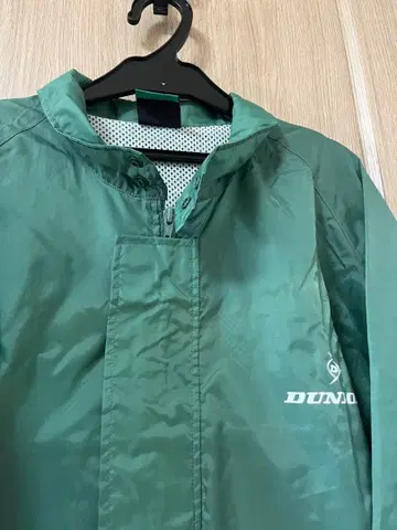 DUNLOP 후드 부착 레인코트 그린