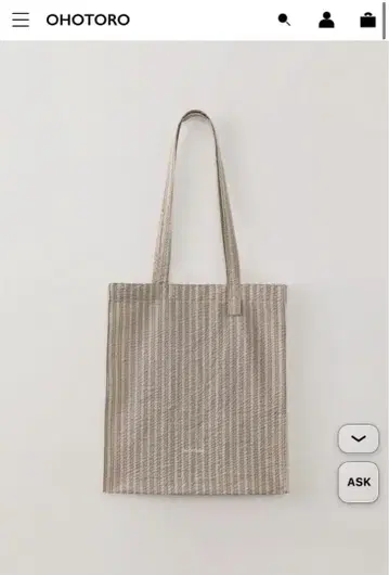OHOTORO flow stripe 에코백 미사용 새상품