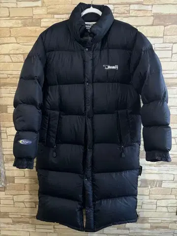 Bear USA 새상품급 두툼한 롱 다운 [ M ] 벤치 코트 블랙