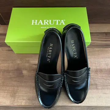 HARUTA 블랙 로퍼 일본제