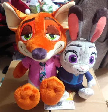 주토피아 2 페어 봉제 인형 닉 주디