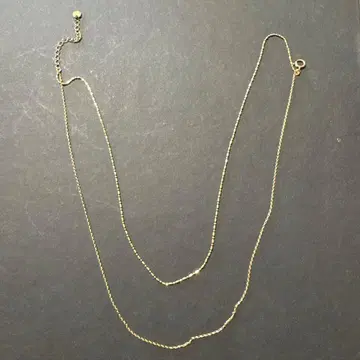 Jouete 925 실버 이중 체인 목걸이