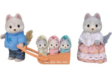 허스키 패밀리 인형 세트