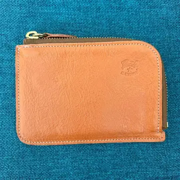 IL BISONTE 브라운 가죽 코인 케이스