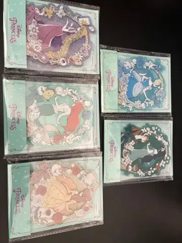 디즈니 프린세스 아크릴 스탠드 5종