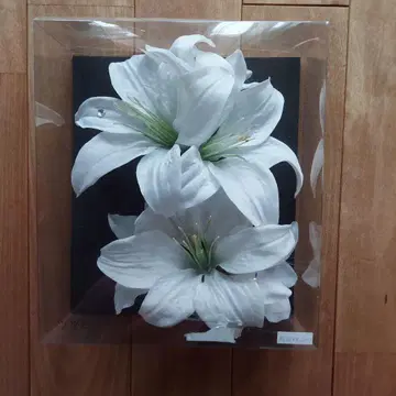 백합 꽃 머리 장식