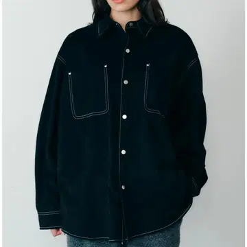 25AW 더 신즈 SHINZONE 스웨이드 셔츠 블랙 사이즈 F0