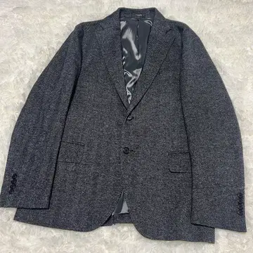 [컨디션 최상] 매킨토시 런던 트위드 헤링본 무늬 자켓 그레이