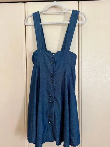 LIZLISA 데님 오버롤 스커트