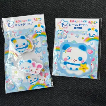 푸와푸와빵짱 헤이세이 팬시 복권 멀티 클립 씰 세트 E상 F상