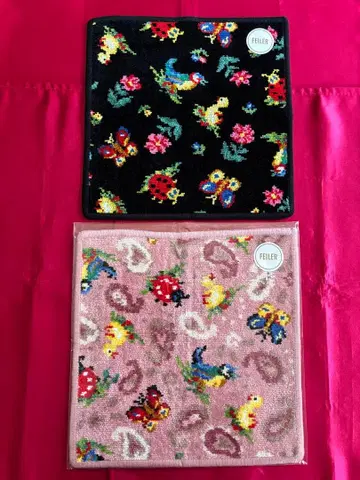 FEILER 하이디 페이즐리 무늬 손수건 2장 세트 미사용