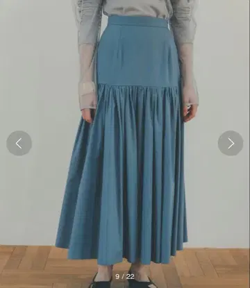 [ CLANE/클라네 ] 개더 티어드 맥시 스커트 0 사이즈