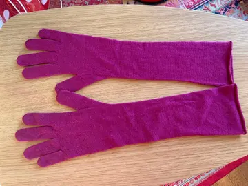 존스메들리 여성용 장갑 하이 게이지 울 핑크 퍼플