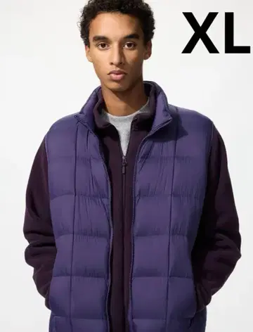 유니클로 퍼프 테크 베스트 퍼플