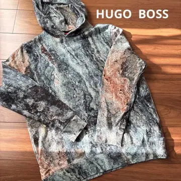 휴고 보스 후드 부착 후드티