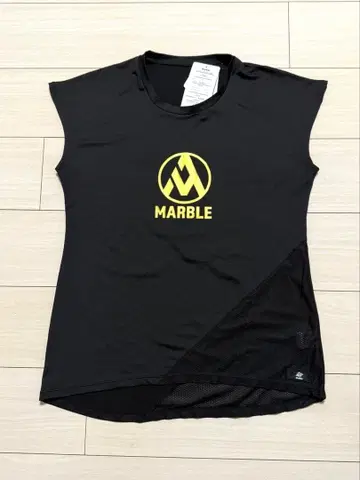 Marble 여성용 블랙 프렌치 T셔츠