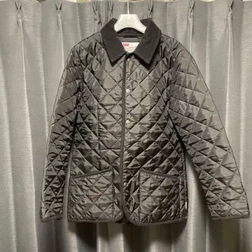 트래디셔널 웨더웨어 퀼팅 자켓 블랙