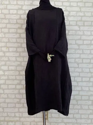 진한 갈색 앤티크 남성용 기모노 리메이크 원피스