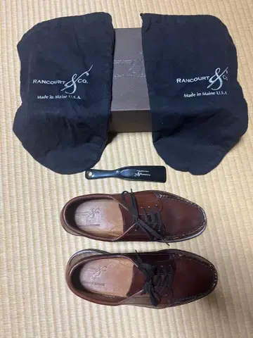 Rancourt & Co. 브라운 가죽 로퍼