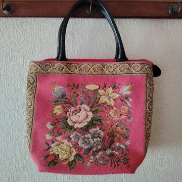 Think Bee! 꽃무늬 자수 핸드백