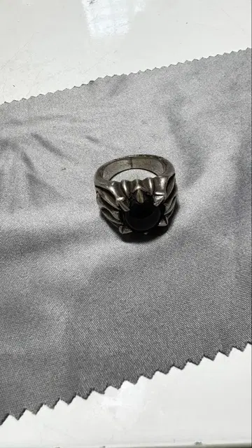 실버 925 반지 오닉스 약 25호