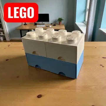 레고 브릭 서랍 8 화이트 스톤 그레이 2개 세트