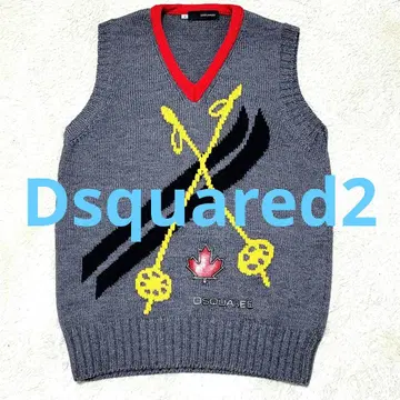 레어 새상품급 디스퀘어드 Dsquared2 니트 베스트 라나울