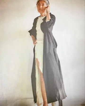 jonnlynx 블랙 롱 트렌치코트