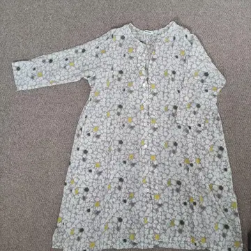 플랜테이션 꽃무늬 7부 소매 원피스