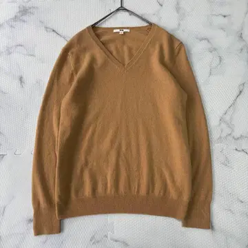 새상품급 유니클로 UNIQLO 캐시미어 100% 스웨터 베이지 XL