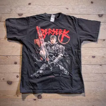 베르세르크 T셔츠 GUTS 블랙 XL DRAGON SLAYER