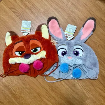 택 포함 디즈니 주토피아 닉 주디 팬캡