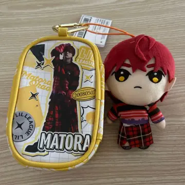 LIL LEAGUE 클리어 파우치 봉제 인형 마스코트 오카오 마토라