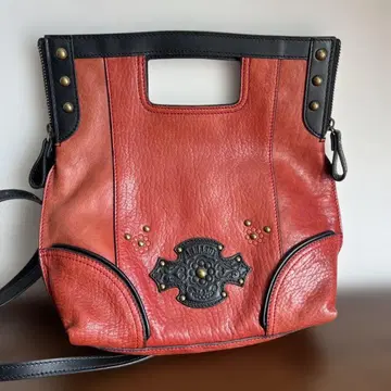 ANNA SUI 가죽제 레드 숄더백