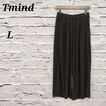 Tmind [ L ] 이지 팬츠 와이드 팬츠 허리밴딩 블랙