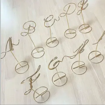 와이어 테이블 넘버, 접수 와이어 아트 세트