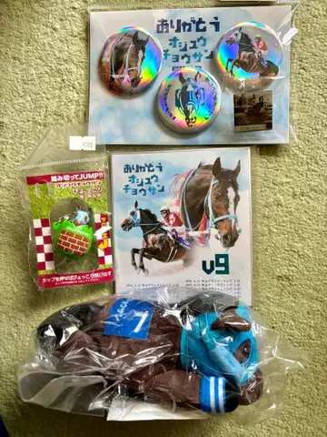 오주우초산 봉제 인형과 캔뱃지 외 세트