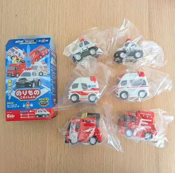 새상품 F-toys 탈것 컬렉션 순찰차 구급차 소방차